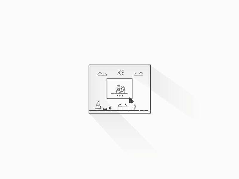 Play 2d aftereffects animation color creative design flat frame shadow style