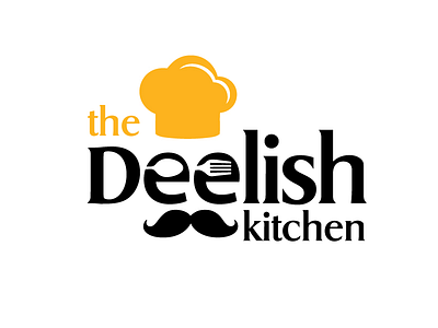 Thedeelishkitchen logo design restaurant logo