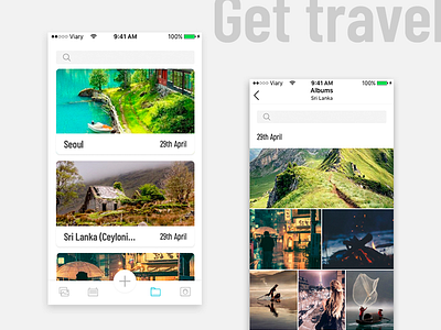 Travel App app asia europe photo travel ui ux