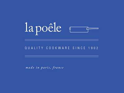 La Poêle Cookware logo brand branding logo