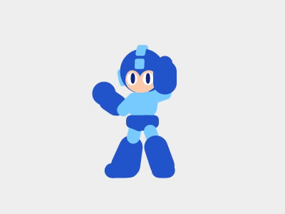 Mega Man round 3D 3d canvas megaman