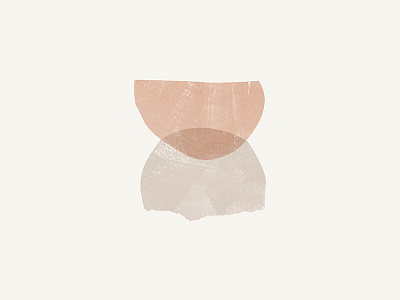 Half Moons abstract half circle half circles half moons illustration rip ripped paper texture