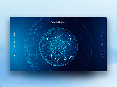 Coindekho Landing Page best bitcoin blue theme landing page uiux web design