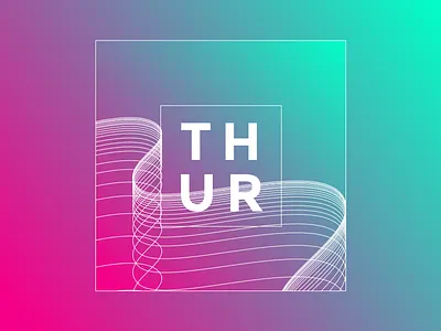 thursday gradient lines sketch thursday