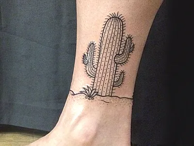 Cactus Ink cacti cactus drawing illustration ink linework tattoo