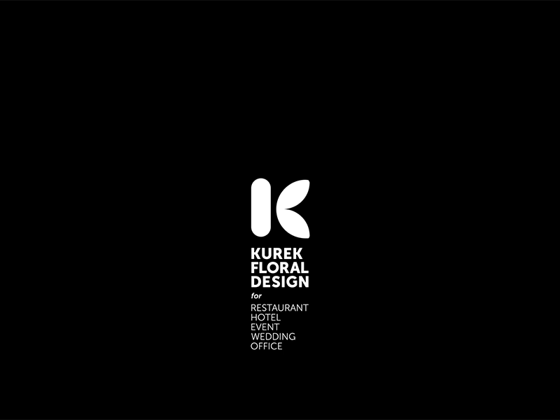 Kurek Floral Design logo branding design floral flower logo motion room33