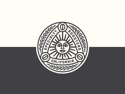 Roast Co coffee crest identity logo oakland packaging rebrand roasters sun