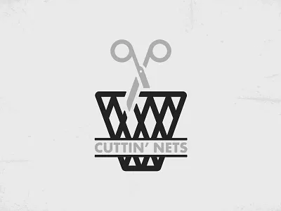 Cuttin' Nets adobe basketball cuttin design graphic illustration illustrator logo madness march nets typography