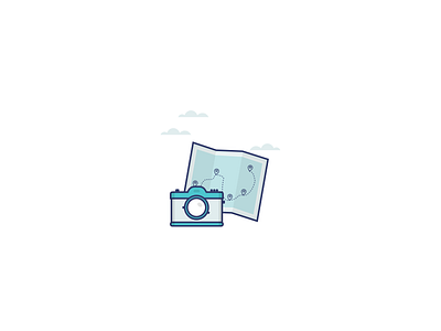 Camera blue camera icon illustration sky