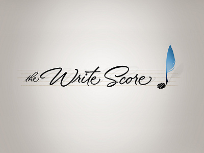 The Write Score logo music