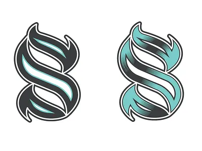 Letter S letter lettering s shading