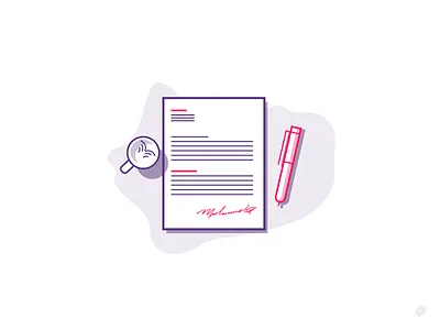 Letter 🥊 coffee icon illustration letter linear lineart lines pen