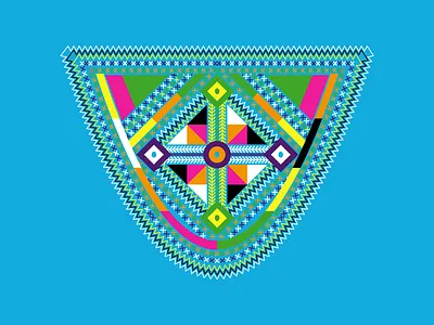 Babouche Brodée art battik colors design idea illustration simple vector