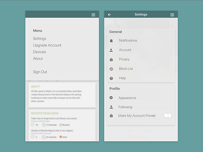 Daily UI Challenge 007 - Settings 007 daily ui