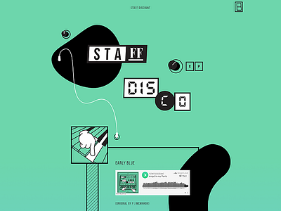 Staff Discount site detail branding music web design