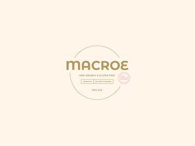 Macroe Granola Concept brand branding concept food granola identity label logo packaging type