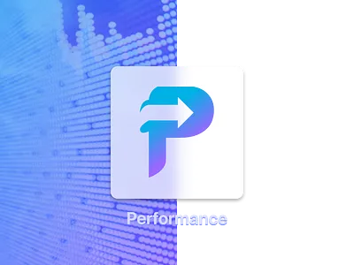 Dribble p letter performance logo