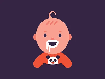 Beginner baby illustration kid panda