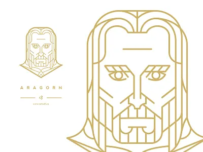 Aragorn aragorn linework lord of the rings