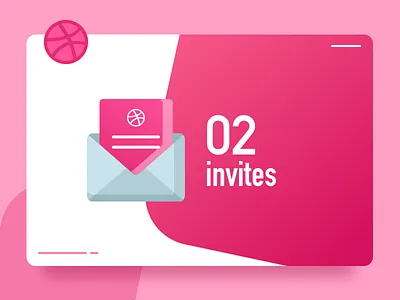 2 Invites invites pink