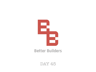 Day 45 challenge -Construction Company block branding brick construction company dailylogo dailylogochallenge design illustration lettering logo vector