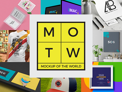 10 Free PSD Mockups 2018 MOTW 3 business card cap frame free mockup freebie imac invitation mockup poster psd psd mockup tshirt