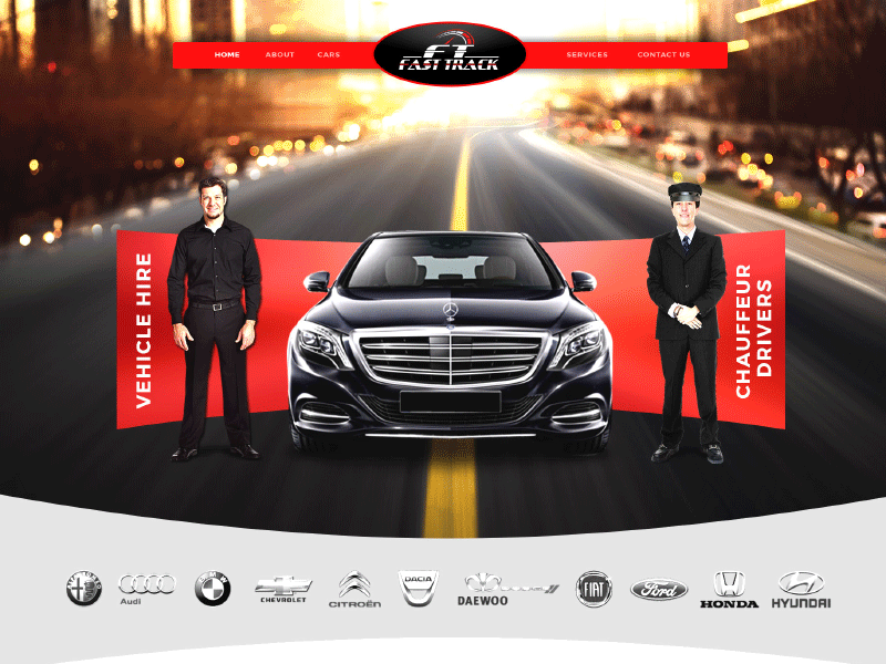 Fast Track chauffeur ui ux website