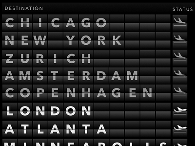 Departure Board / Clapper Board Illustration airport board departure jack leonard terminal