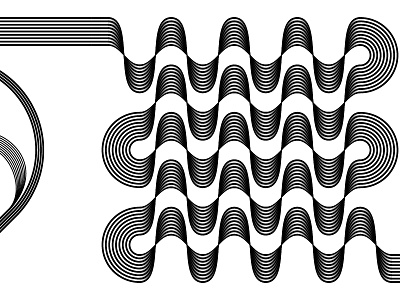 2018 February 16 - Daily Vectors art black and white blend blend tool continuation daily shadows shapes stripes vector