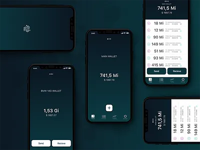 IOTA Trinity Wallet 2.0 app cryptocurrencies digital design iota iotatoken ui ux