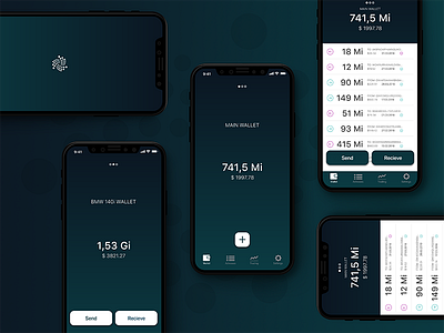 IOTA Trinity Wallet 2.0 app cryptocurrencies digital design iota iotatoken ui ux