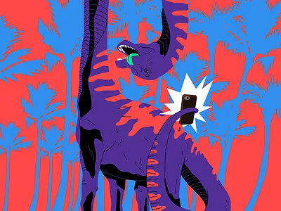 Selfie cellphone dino dinosaur phone selfie