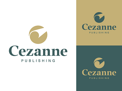 Cezanne c letter logo logotype mark monogram paper print publishing symbol typography