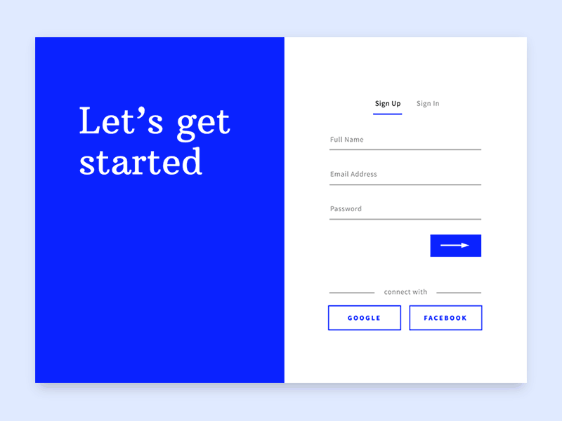 Sign In 01 dailyui interaction login onboarding prototype sign in sign up ui