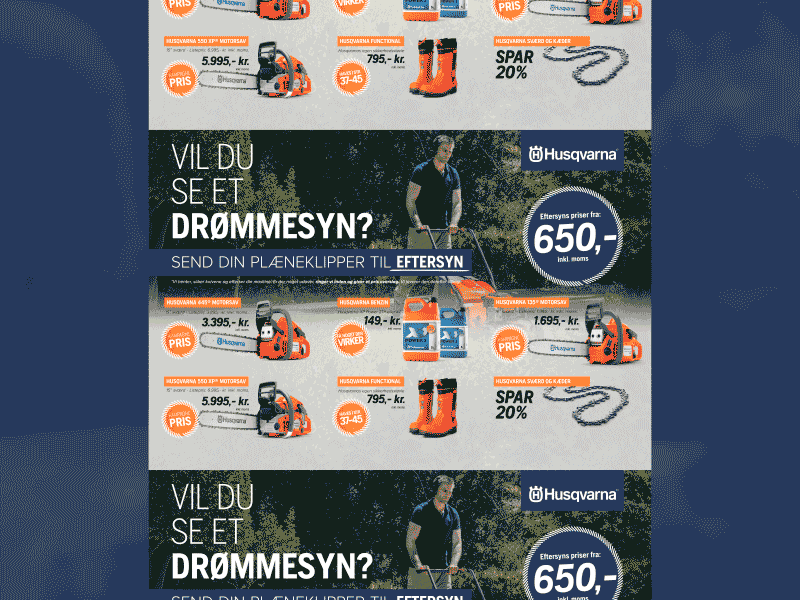 Local Husqvarna Campaign advertisment campaign husqvarna
