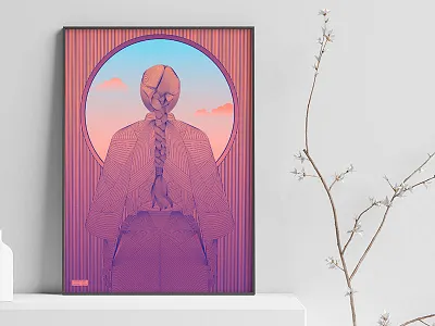 Aikido is Art - 2 aikido illustration minimal poster