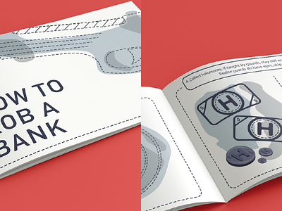 College work: How to rob a bank college design manual typography