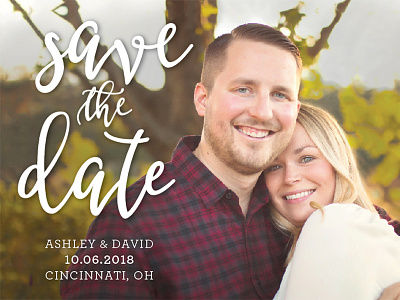 Ashley & David Save The Date invitation save the date stationary wedding wedding stationary