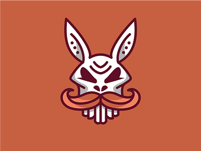 Rabbit Skull animal art artsigma design icon logo mark rabbit skull