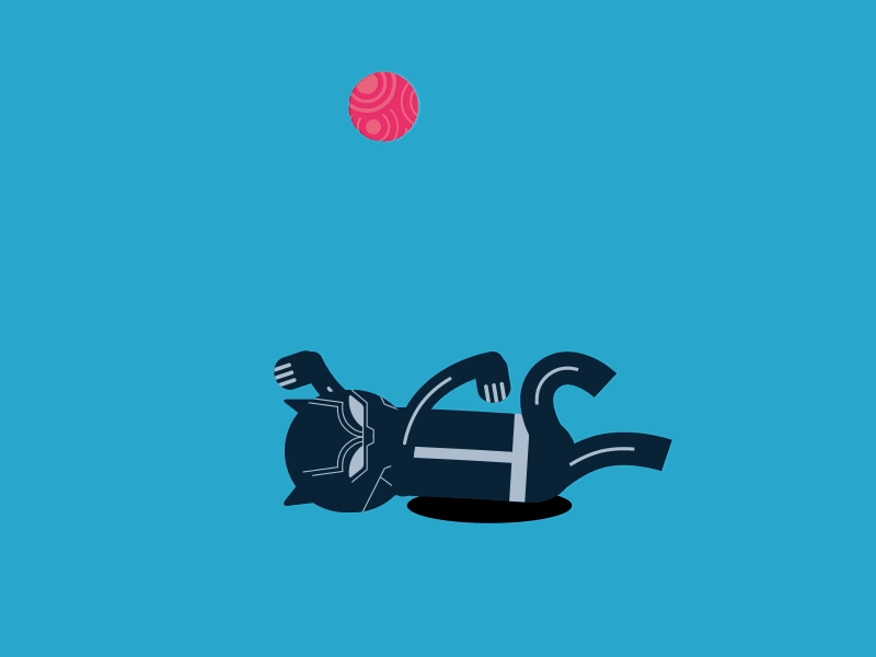 The Fearsome Black Panther animation black panther gif marvel motion graphics