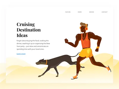 Running illustration web