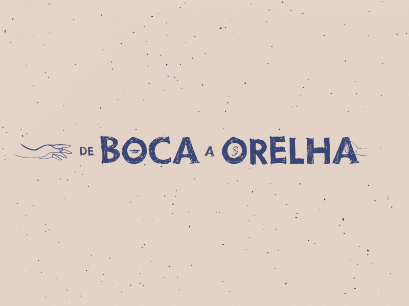 De boca a orelha affinity designer illustration title vector