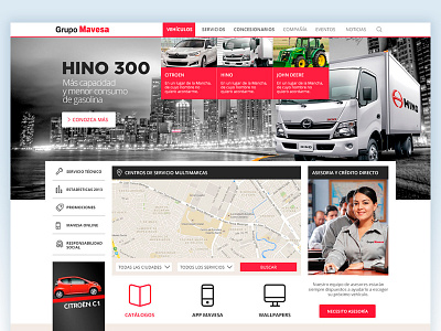 Mavesa redesign 2014 car concept landing page motor redesign ui ux