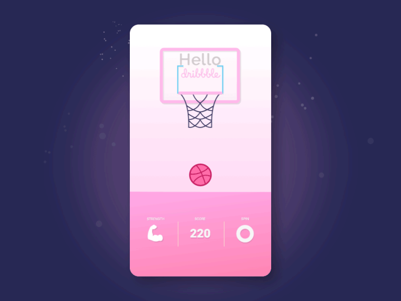 Hello Dribbble app design dribbble hello motion ui