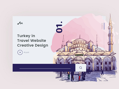 Travel concepts design clean layout travel typography ui web