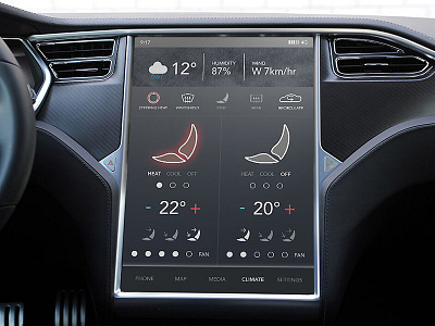 In-Car Interface car concept ui ux