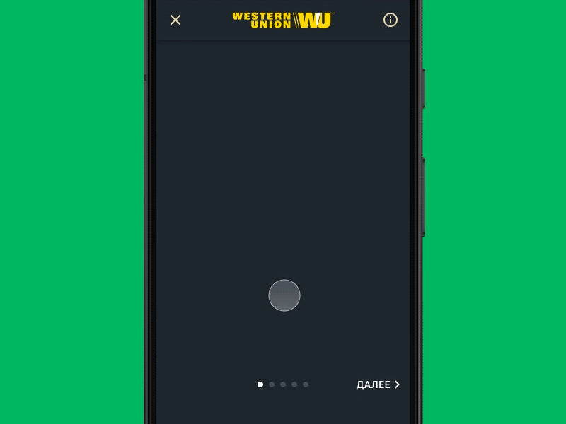 Onboarding app interaction motion onboarding ui ux western union wu