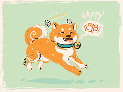 Dog Days 2018 design dog illustration lunar new year pup