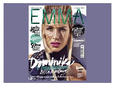 EMMA MAGAZINE artdirection cover coverdesign design editorial fashionmagazine magazine magazinecover system typography visualidentity