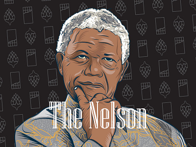 Beeeers 🍻 beer illustration illustrator label lager mandela nelson nelson mandela nmu pale ale vector witbier